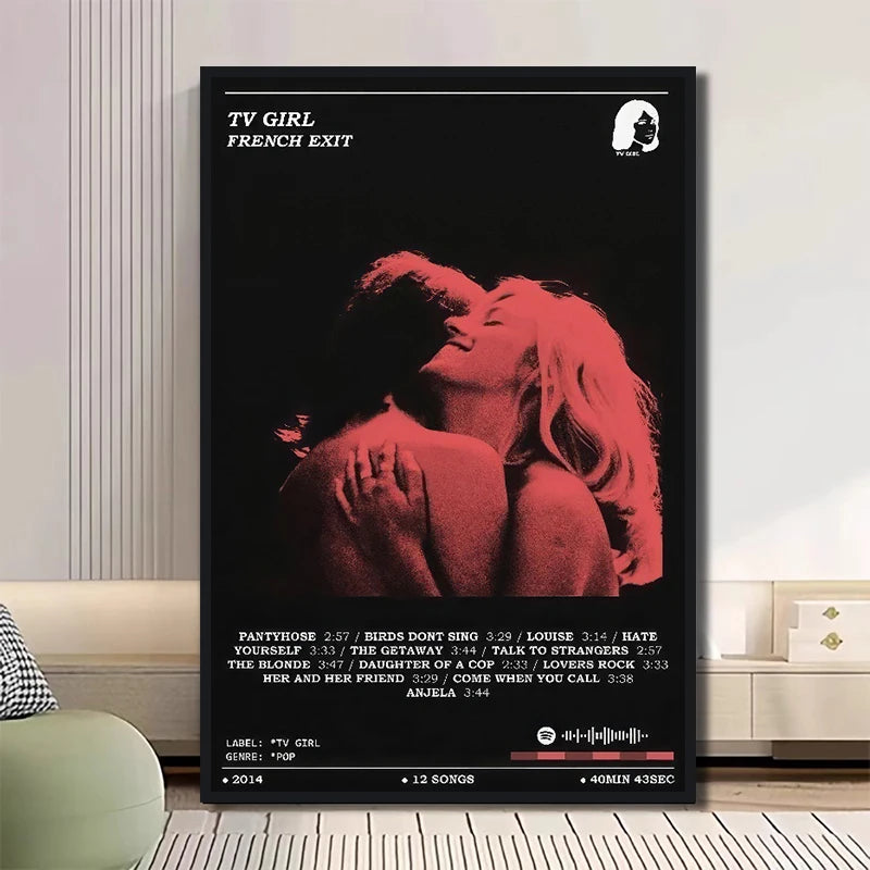 Classic TV Drama TV Girl Art Poster, Cover Magazine High-definition Printed Canvas Art, Used for Home Wall Decoration, Frameless
