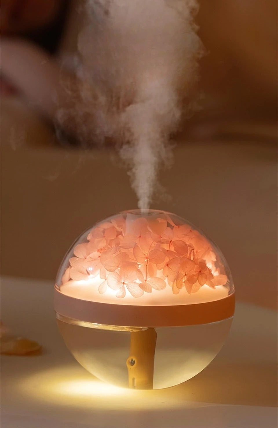 800mAh USB Rechargeable Battery Air Humidifier Eternal Flower Portable Mist Sprayer Aroma Diffuser Home Mini Humidifier Atomizer